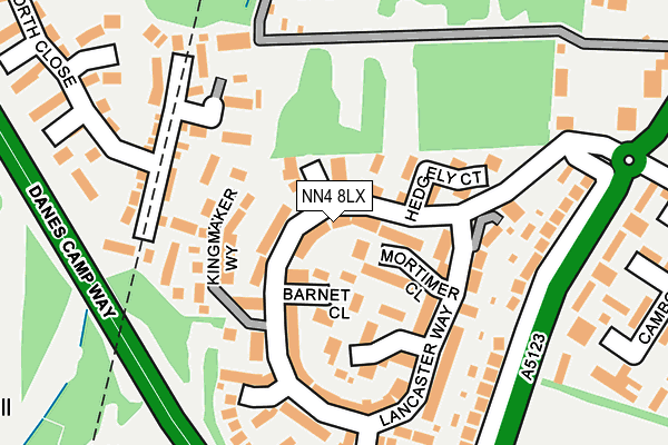 NN4 8LX map - OS OpenMap – Local (Ordnance Survey)