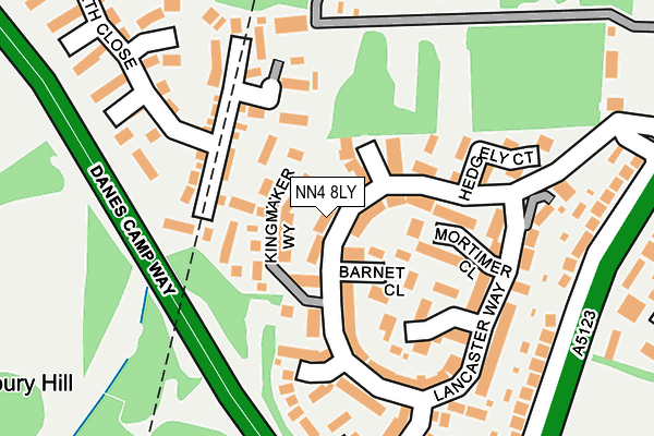 NN4 8LY map - OS OpenMap – Local (Ordnance Survey)