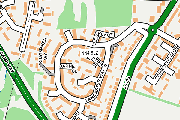 NN4 8LZ map - OS OpenMap – Local (Ordnance Survey)