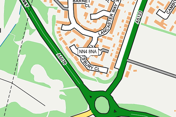 NN4 8NA map - OS OpenMap – Local (Ordnance Survey)