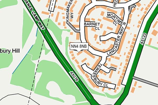 NN4 8NB map - OS OpenMap – Local (Ordnance Survey)