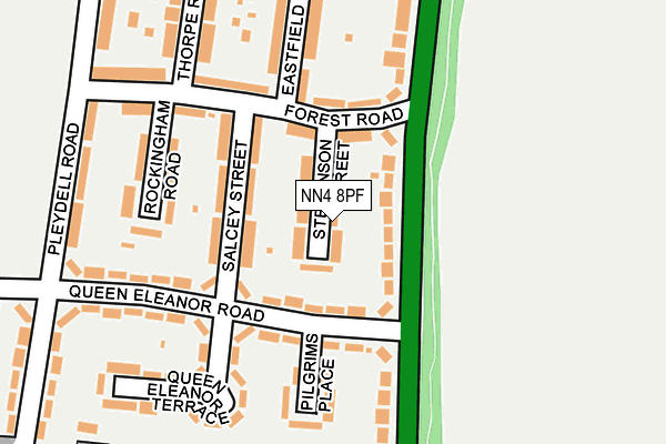 NN4 8PF map - OS OpenMap – Local (Ordnance Survey)