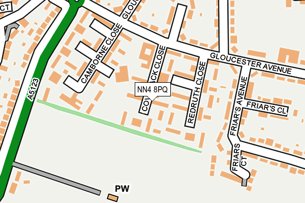 NN4 8PQ map - OS OpenMap – Local (Ordnance Survey)