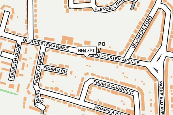 NN4 8PT map - OS OpenMap – Local (Ordnance Survey)