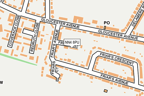NN4 8PU map - OS OpenMap – Local (Ordnance Survey)