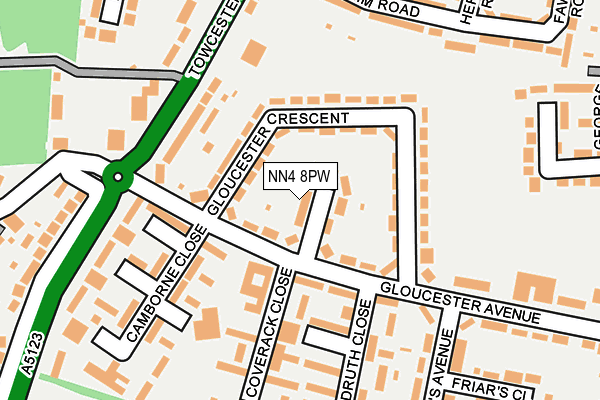 NN4 8PW map - OS OpenMap – Local (Ordnance Survey)