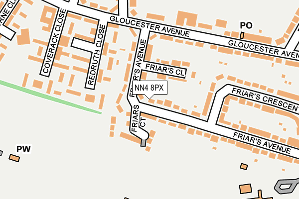 NN4 8PX map - OS OpenMap – Local (Ordnance Survey)