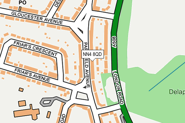 NN4 8QD map - OS OpenMap – Local (Ordnance Survey)