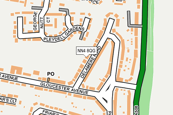 NN4 8QG map - OS OpenMap – Local (Ordnance Survey)