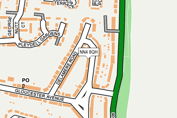 NN4 8QH map - OS OpenMap – Local (Ordnance Survey)