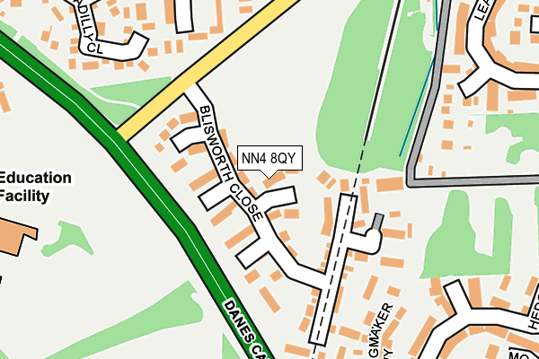 NN4 8QY map - OS OpenMap – Local (Ordnance Survey)