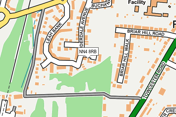 NN4 8RB map - OS OpenMap – Local (Ordnance Survey)