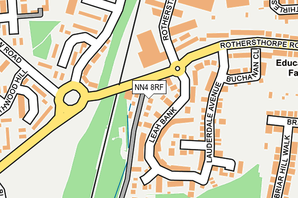 NN4 8RF map - OS OpenMap – Local (Ordnance Survey)