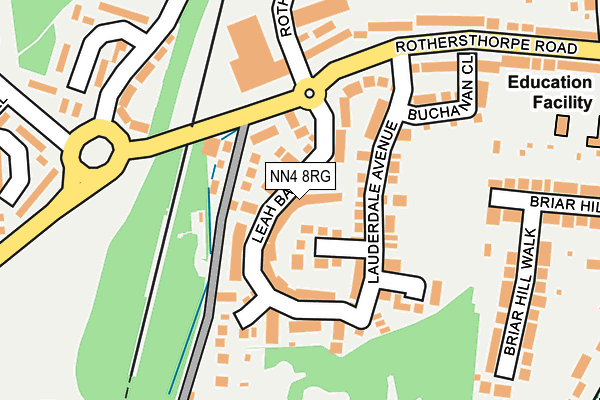 NN4 8RG map - OS OpenMap – Local (Ordnance Survey)