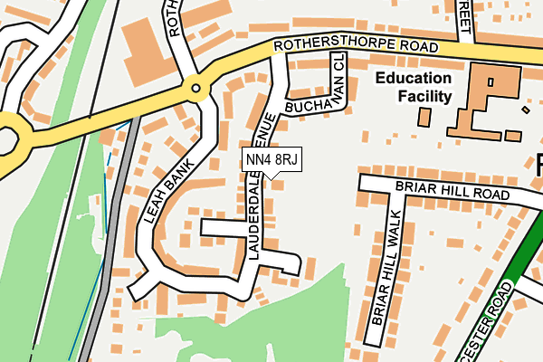NN4 8RJ map - OS OpenMap – Local (Ordnance Survey)