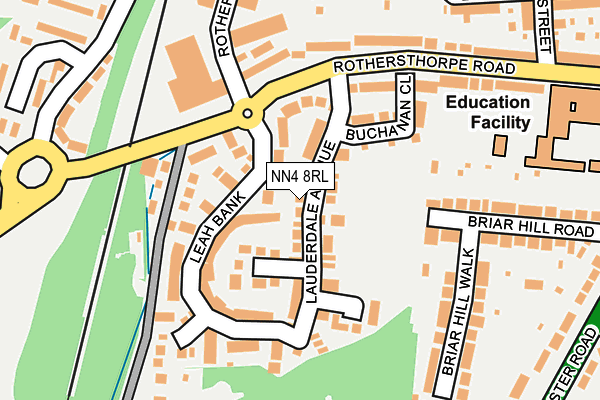 NN4 8RL map - OS OpenMap – Local (Ordnance Survey)