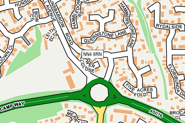 NN4 8RN map - OS OpenMap – Local (Ordnance Survey)