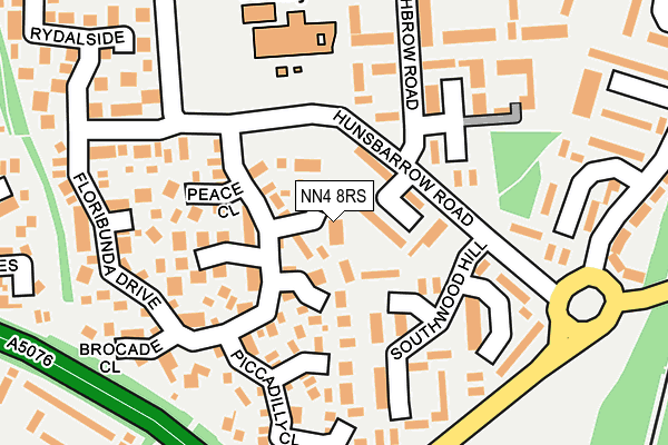NN4 8RS map - OS OpenMap – Local (Ordnance Survey)