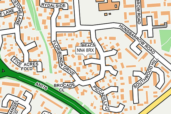 NN4 8RX map - OS OpenMap – Local (Ordnance Survey)