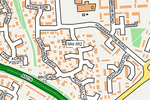 NN4 8RZ map - OS OpenMap – Local (Ordnance Survey)