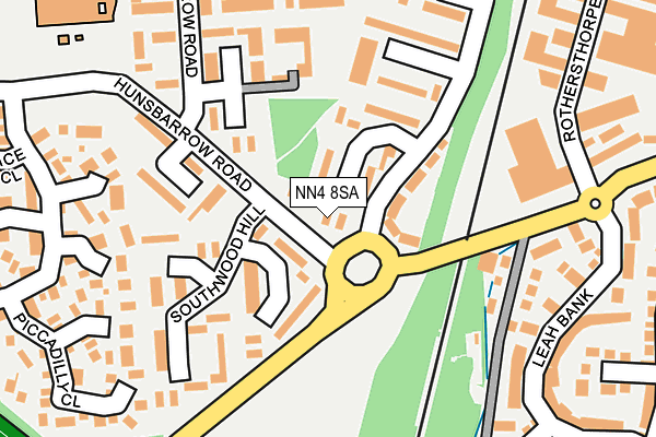 NN4 8SA map - OS OpenMap – Local (Ordnance Survey)