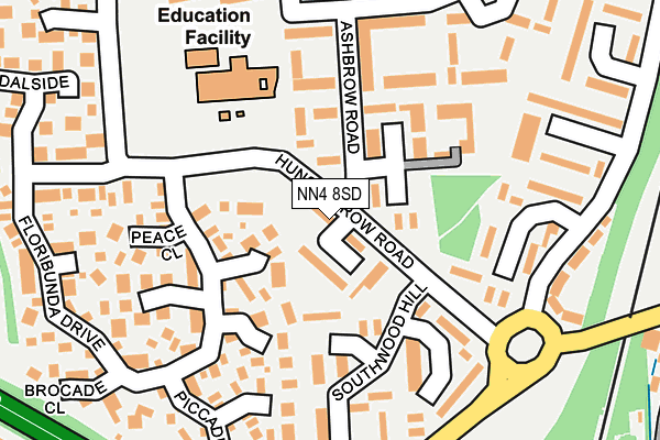 NN4 8SD map - OS OpenMap – Local (Ordnance Survey)