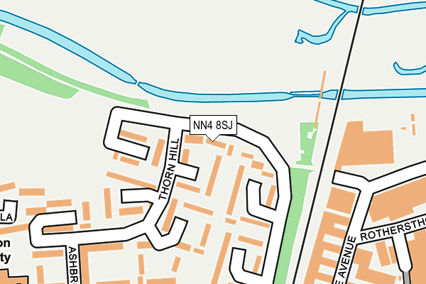 NN4 8SJ map - OS OpenMap – Local (Ordnance Survey)