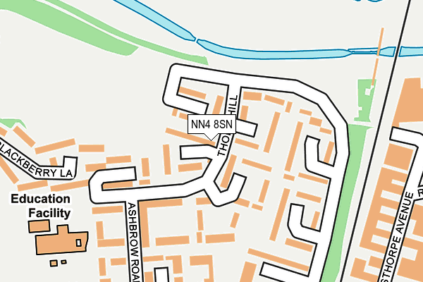 NN4 8SN map - OS OpenMap – Local (Ordnance Survey)