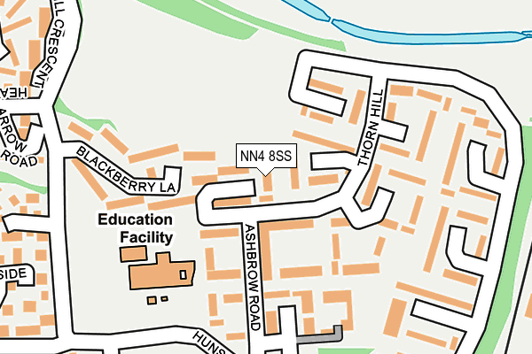 NN4 8SS map - OS OpenMap – Local (Ordnance Survey)