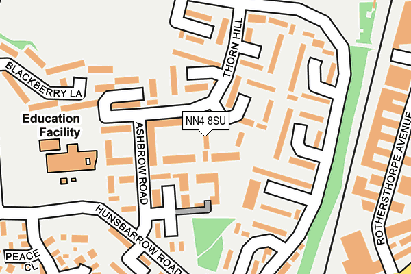 NN4 8SU map - OS OpenMap – Local (Ordnance Survey)