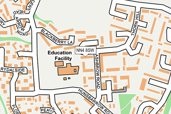 NN4 8SW map - OS OpenMap – Local (Ordnance Survey)