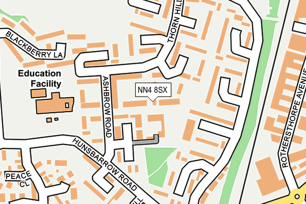 NN4 8SX map - OS OpenMap – Local (Ordnance Survey)