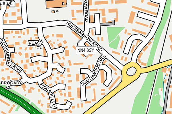 NN4 8SY map - OS OpenMap – Local (Ordnance Survey)