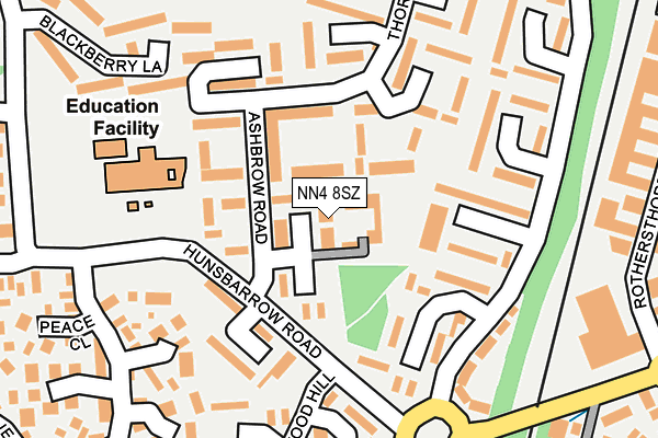 NN4 8SZ map - OS OpenMap – Local (Ordnance Survey)