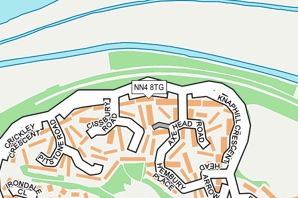 NN4 8TG map - OS OpenMap – Local (Ordnance Survey)