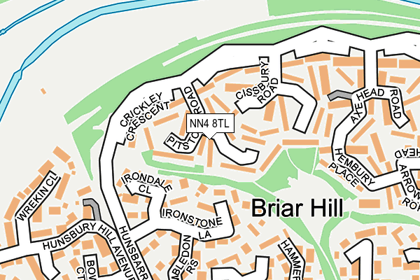 NN4 8TL map - OS OpenMap – Local (Ordnance Survey)