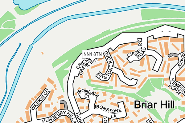 NN4 8TN map - OS OpenMap – Local (Ordnance Survey)