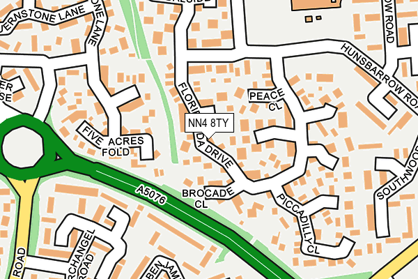NN4 8TY map - OS OpenMap – Local (Ordnance Survey)