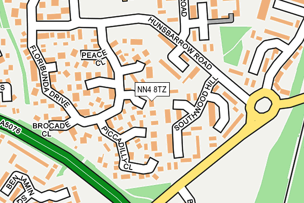 NN4 8TZ map - OS OpenMap – Local (Ordnance Survey)