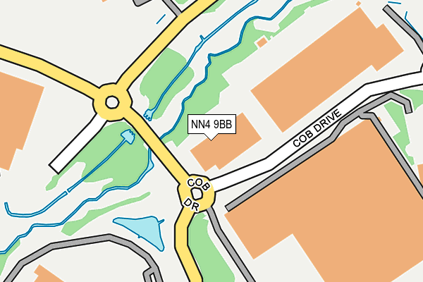 NN4 9BB map - OS OpenMap – Local (Ordnance Survey)