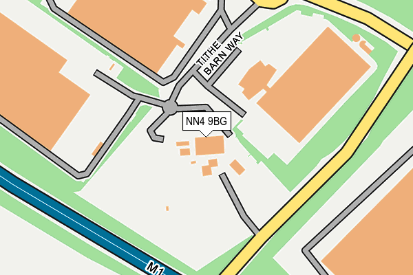 NN4 9BG map - OS OpenMap – Local (Ordnance Survey)