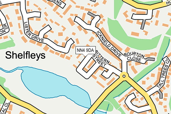 NN4 9DA map - OS OpenMap – Local (Ordnance Survey)