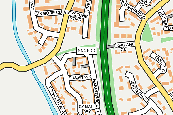 NN4 9DD map - OS OpenMap – Local (Ordnance Survey)