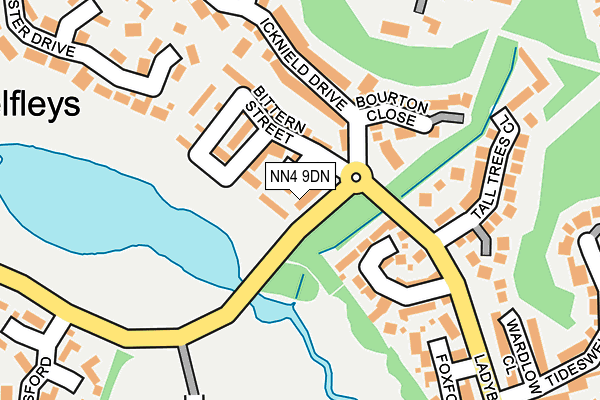 NN4 9DN map - OS OpenMap – Local (Ordnance Survey)