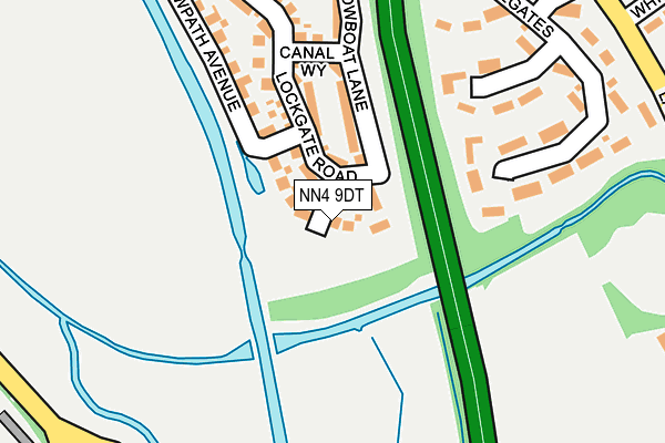 NN4 9DT map - OS OpenMap – Local (Ordnance Survey)