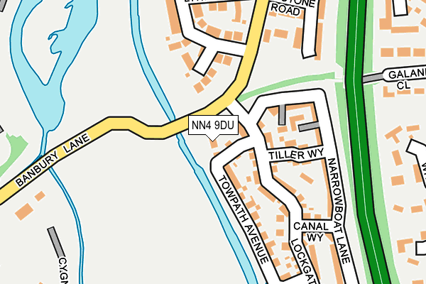 NN4 9DU map - OS OpenMap – Local (Ordnance Survey)