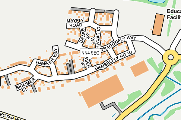 NN4 9EG map - OS OpenMap – Local (Ordnance Survey)