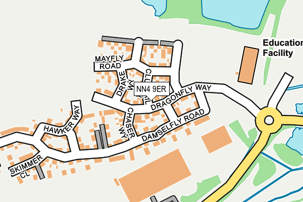 NN4 9ER map - OS OpenMap – Local (Ordnance Survey)
