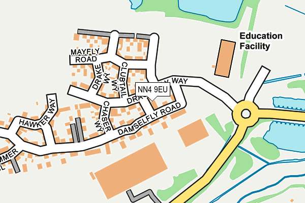 NN4 9EU map - OS OpenMap – Local (Ordnance Survey)