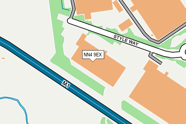 NN4 9EX map - OS OpenMap – Local (Ordnance Survey)